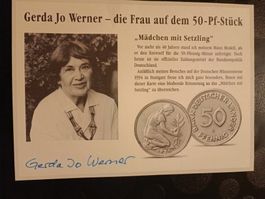 Gerda Johanna Werner - Model & Kunst - 13x17cm handsigniert