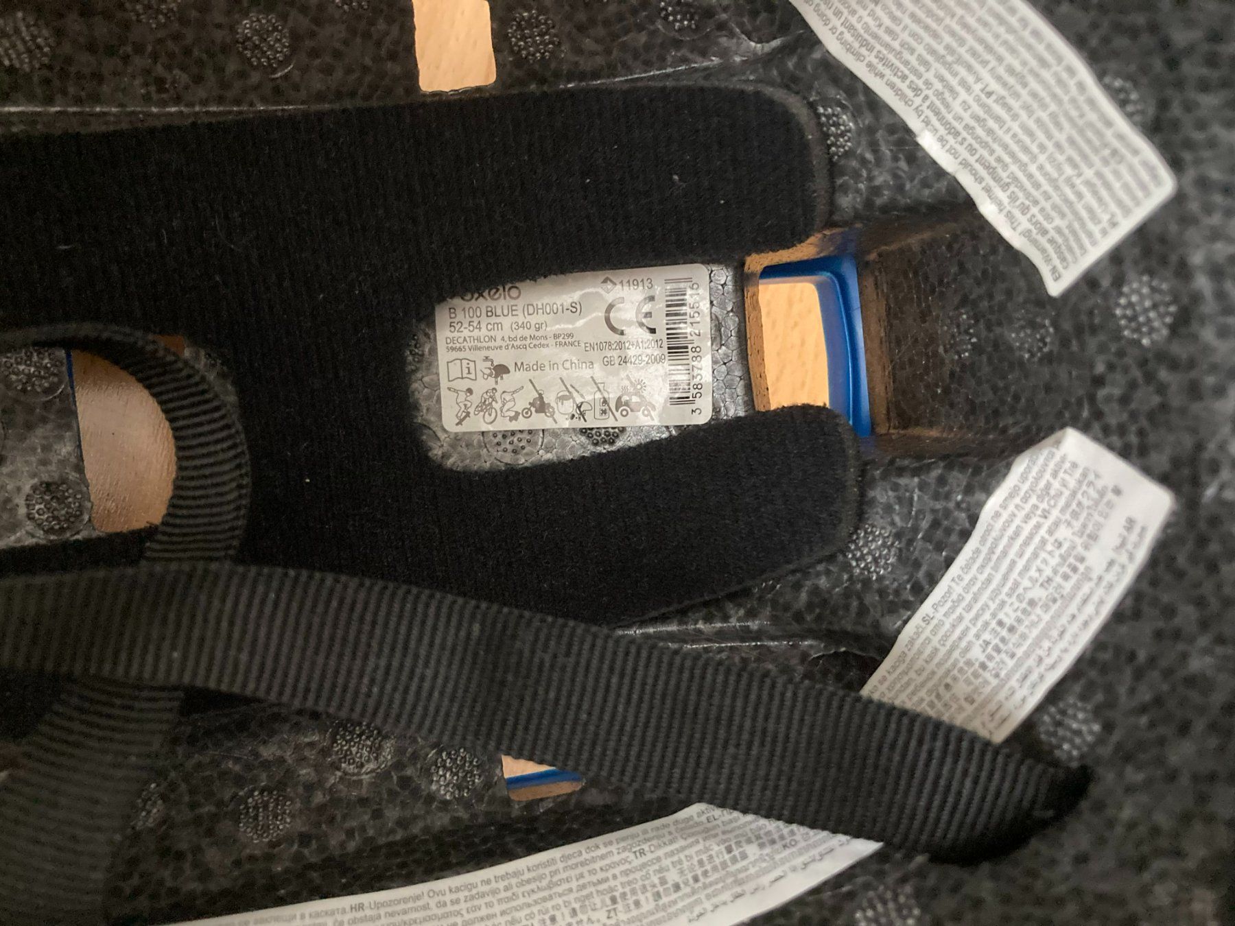 Caschi: Helm blau "Oxelo" – Usato da Muttenz venduto da Juvenile33 4