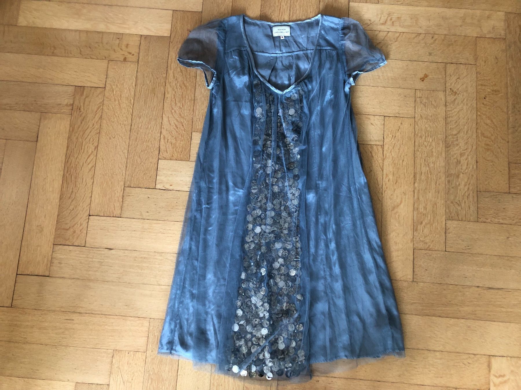 Kleider: NOA NOA Kleid hellblau/grau Gr S Wunderschön! – Neu (gemäss Beschreibung) aus Bern von Etzy 6