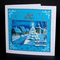 Weihnachtskarte Dorf🎅🎄🔔🎁