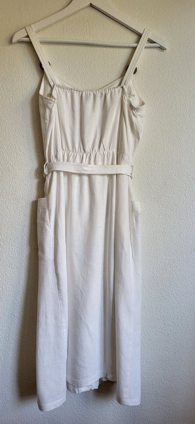 Kleider: Sommerliches Trägerkleide, ecru, Gr. 36 – Gebraucht aus Zürich von csa02 1
