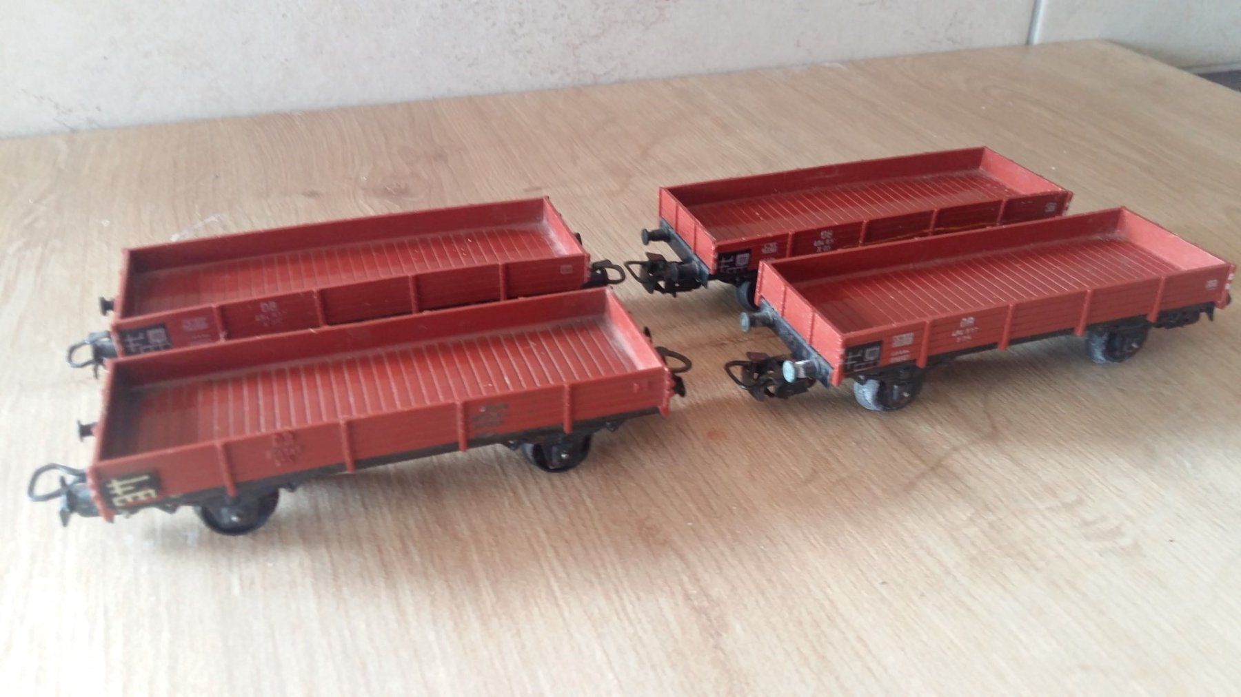 Märklin Modelleisenbahnen: HO, AC, Märklin, DB 4 wagons à rebords bas – Gebraucht aus Grand-Lancy von LFW