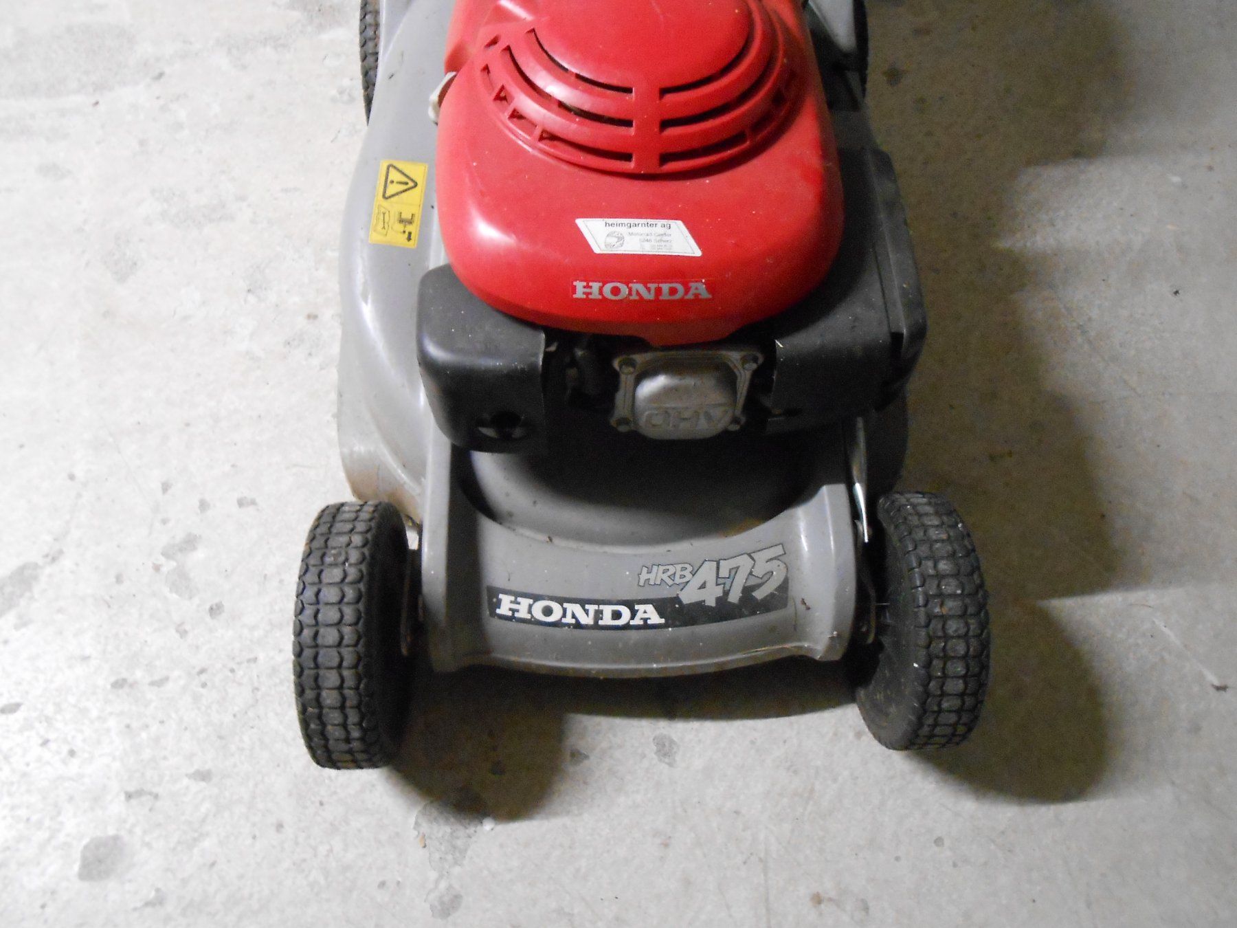 Honda Rasenmäher: Rasenmäher Honda HRB 475 – Defekt aus Gipf-Oberfrick von  2