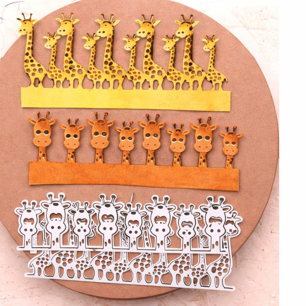 Sciablone: Stanzschablonen-Set  Giraffen NEU – Nuovo e nell'imballaggio originale da Effretikon venduto da wenuss