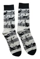 Socken Noten / Notes / Katzen / Cats / Notenschlüssel