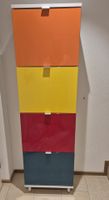 Schuhschrank orange gelb rot blau weiss guter Zustand