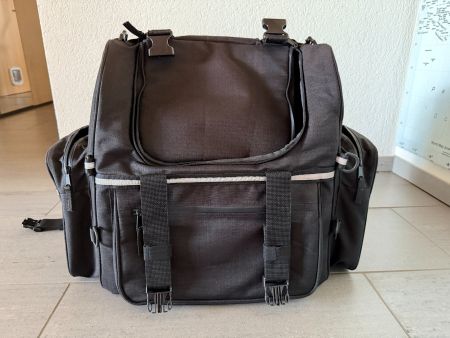 Motorrad Tasche AGM für Sissybar mit Regenüberzug