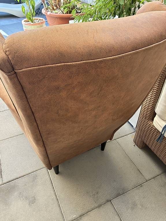 Ikea Sessel: Sessel Hocker STRANDMON inkl. Ottomane braun ikea – Gebraucht aus Auslikon von Velvet654 3