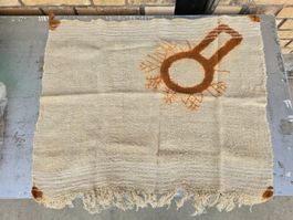 Stoff: vintage Hochzeitstuch HENNA-SALE