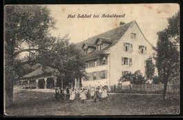AK Arboldswil, Kinder vor Hof Schlief