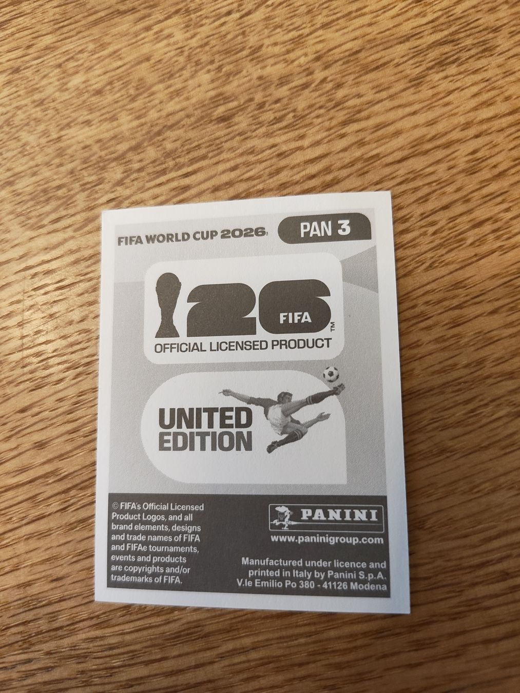 Panini Carte collezionabili: Panini Wm 2026 Pan 3 – Nuovo (secondo la descrizione) da Lieli venduto da Maholo 1