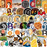 50 Bitcoin sticker Aufkleber