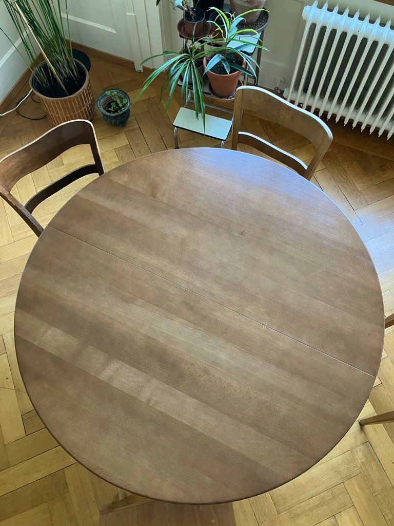 Tables: Table ronde avec rallonges – D'occasion à Fribourg par remy.philipona 2