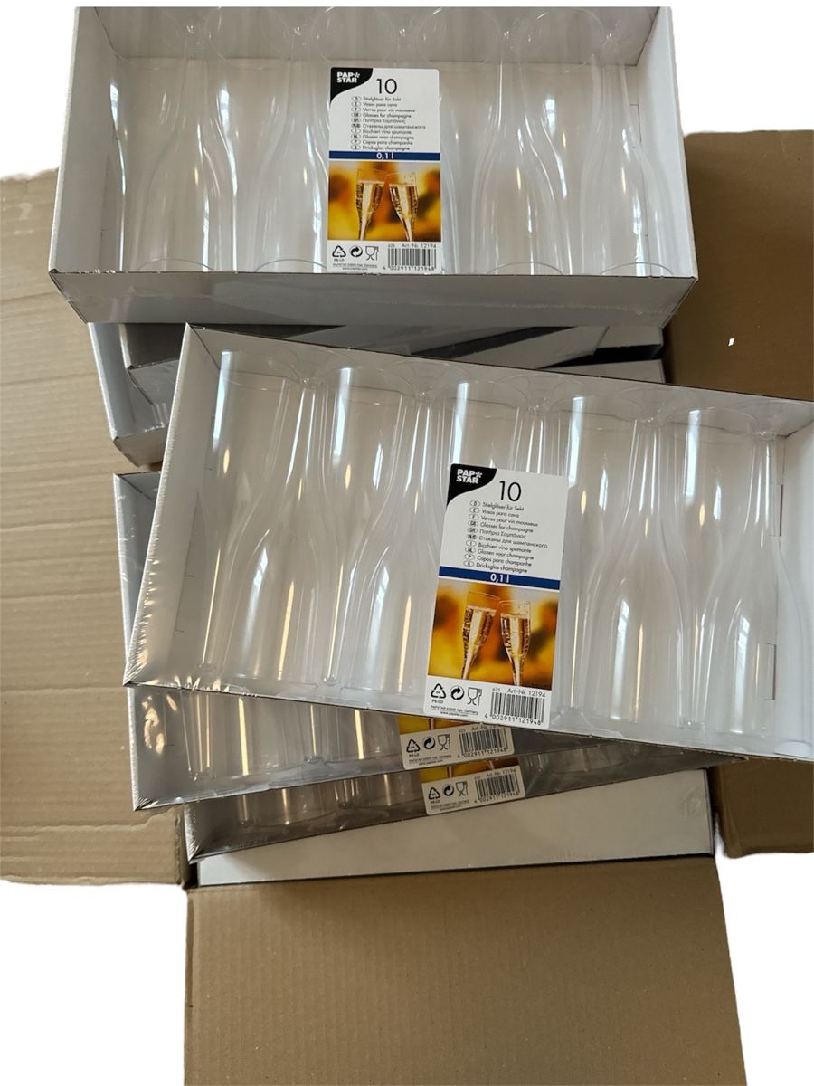 Bicchieri: Sektgläser- Partygläser neu – Nuovo e nell'imballaggio originale da Dietikon venduto da Pias92 1