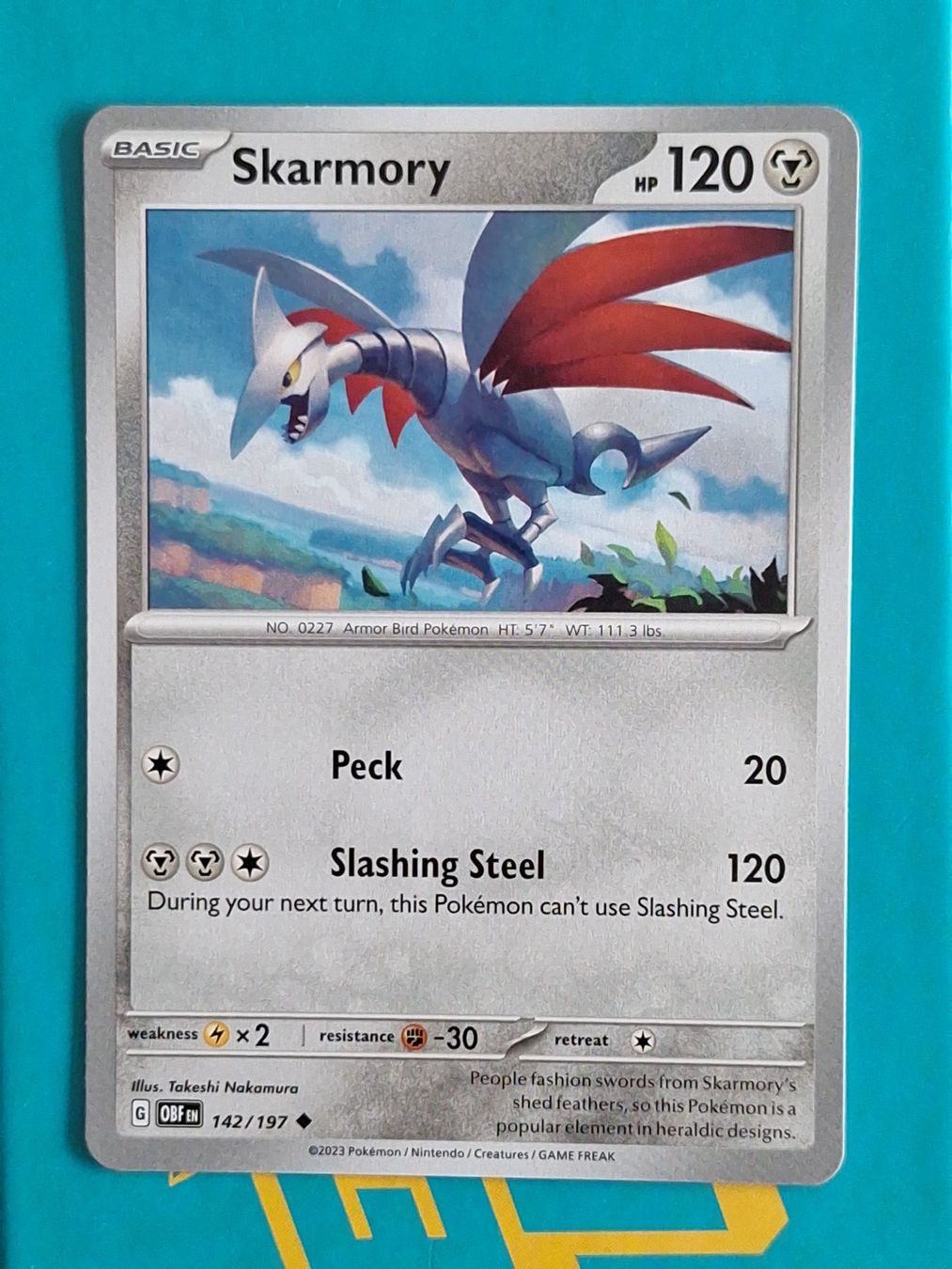 Pokémon Carte collezionabili: Skarmory - Pokemon Obsidian Flames – Usato da Altstätten SG venduto da GGsGameshop