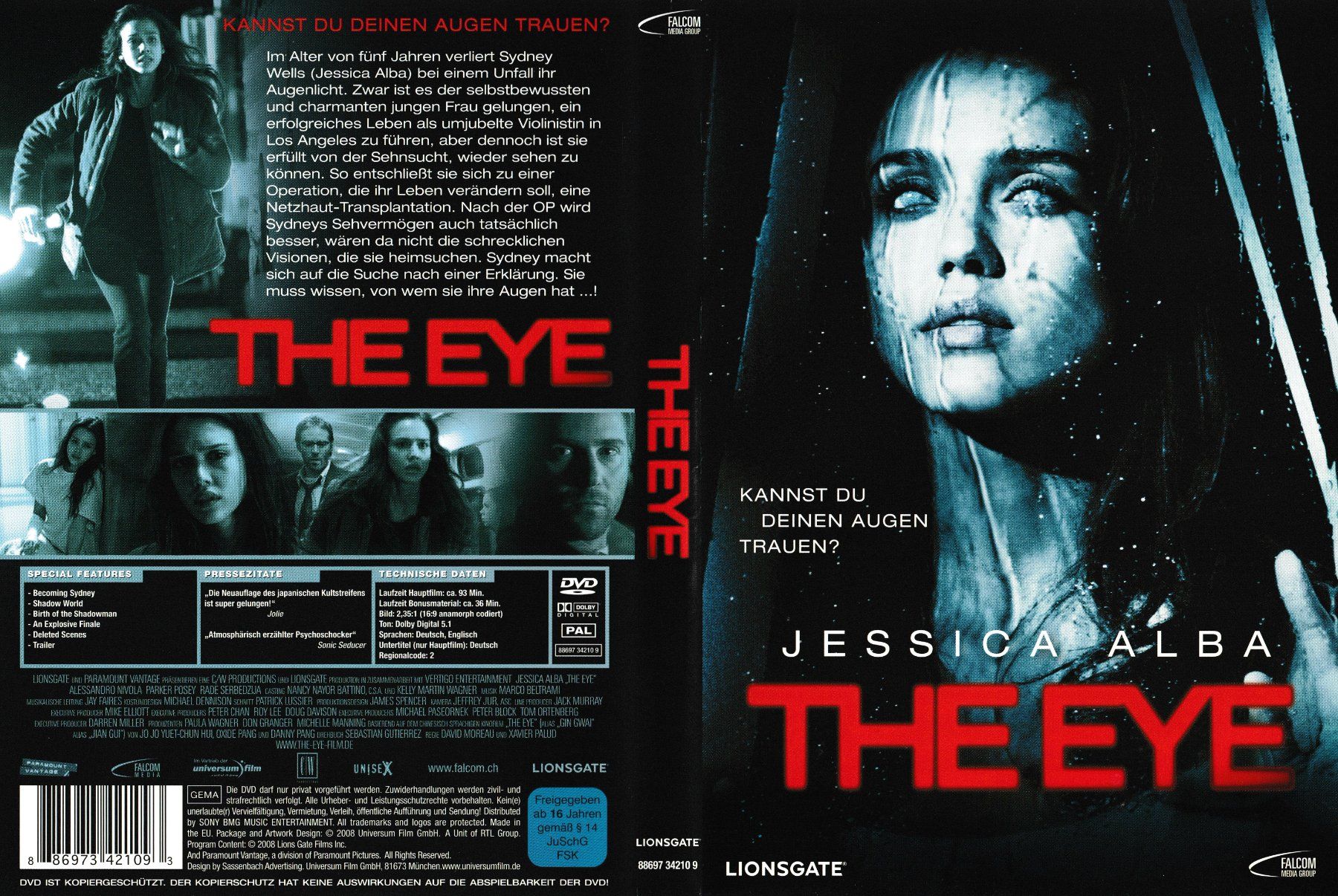 Alle DVDs: DVD - The Eye – Gebraucht aus Langnau am Albis von MediaRescuerKeLoX
