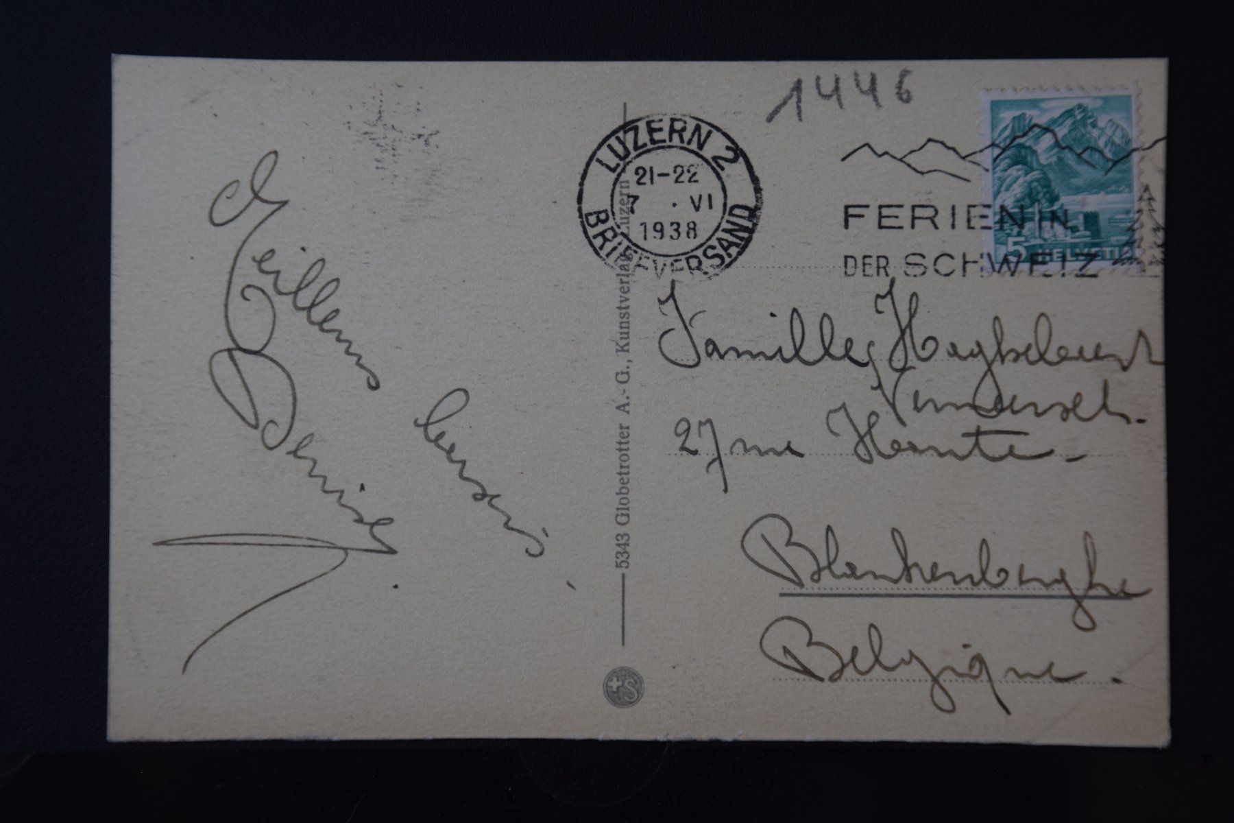 Cartoline postali: AK Luzern, Bahnhof 1938 – Usato da Luzern venduto da CH2018 1