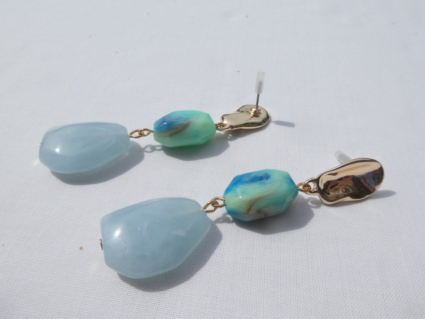 Boucles d'oreille: Hänge-Ohrstecker, Boho-Style, Modeschmuck / NEU – Neuf (Voir description) à Gattikon par kaandooh 4