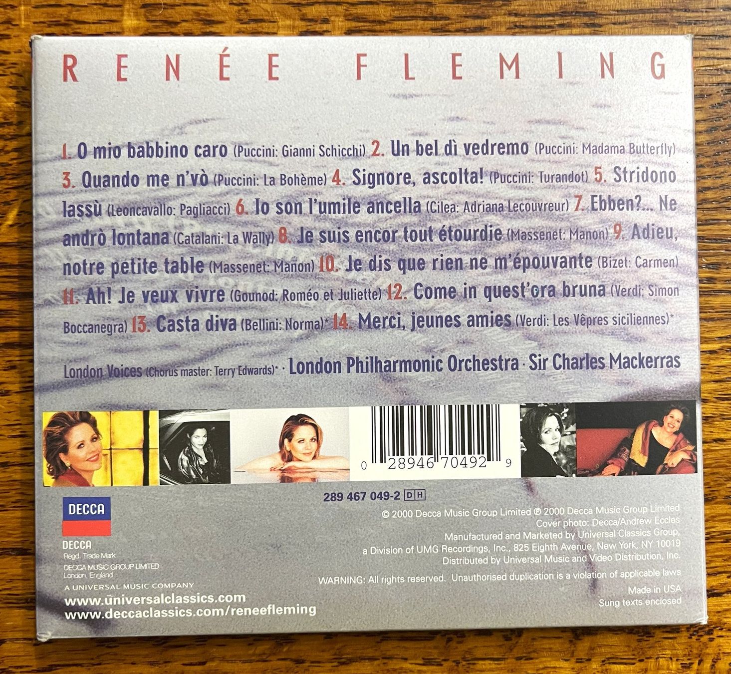 CD: Renee Fleming & Diverse Arien/Lieder CD – Usato da Oftringen venduto da Vucki 1