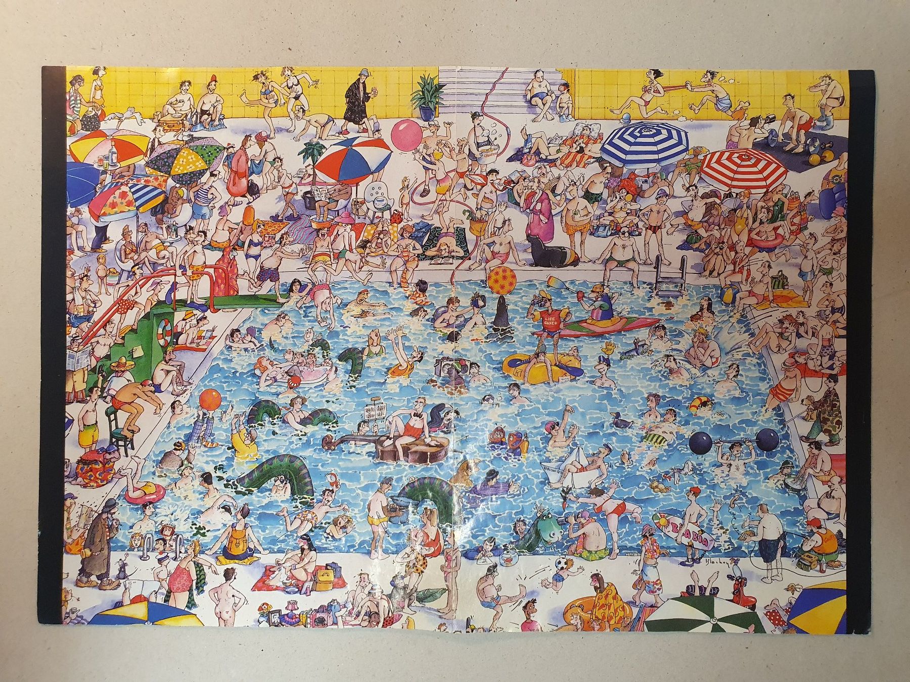 Heye Puzzle: Blachon Puzzle - Happy Pool - 1000 Teile - von 1987 – Usato da Stilli venduto da Mos1 1