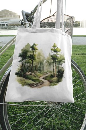 Baumwolle Tasche Wald NEU