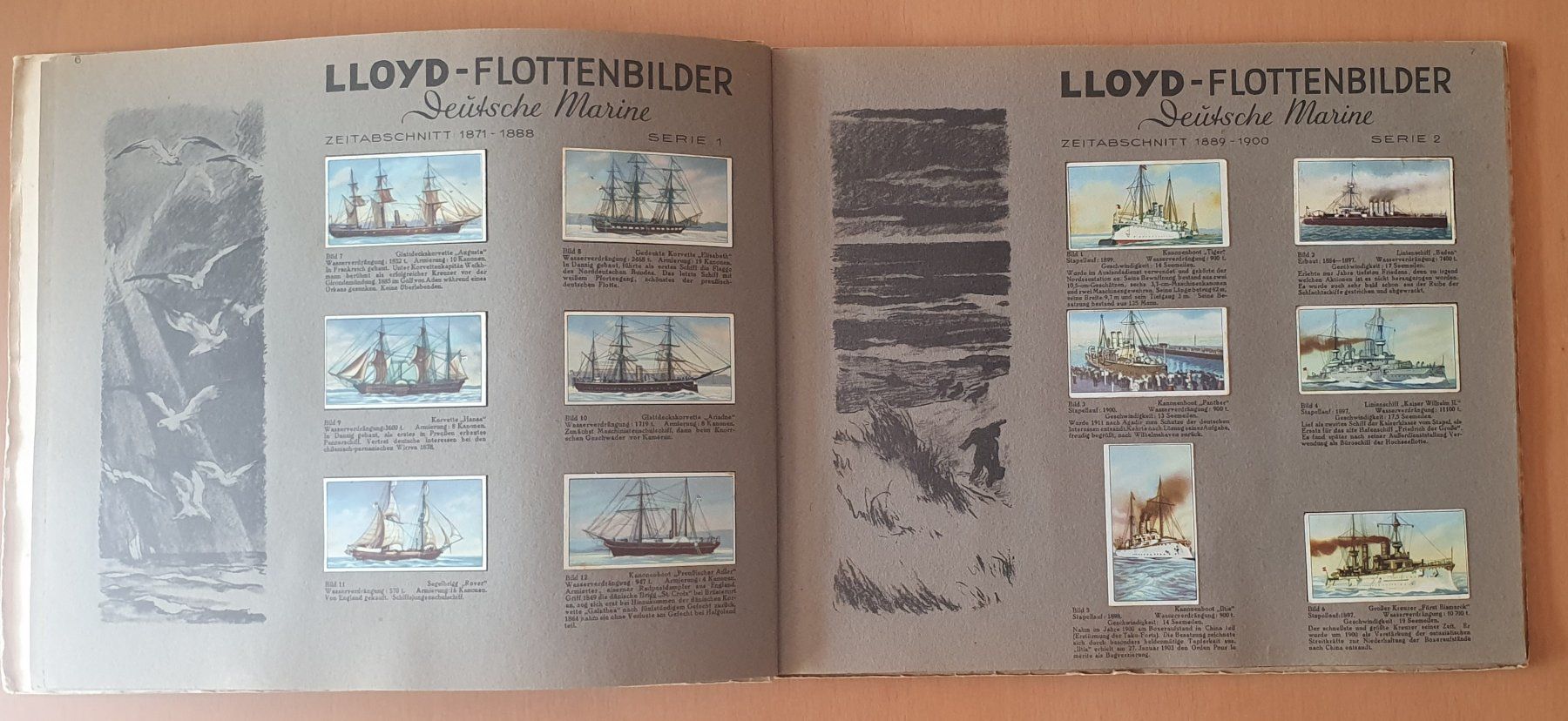 Alben: Zigarettenbilderalbum - Lloyd Flottenbilder Deutsche Marine – Gebraucht aus Kreuzlingen von Rschweiz1 3
