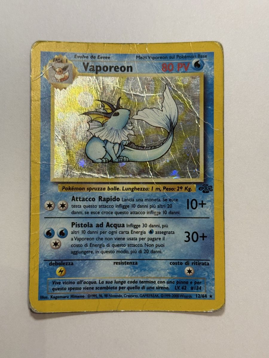 Pokemon Vaporeon 12/64 DMG Holo italian (Gebraucht) in Lugano für CHF 3 ...