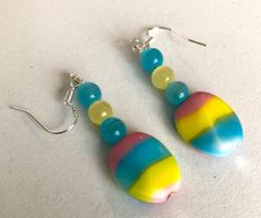 BUNTE MURANO GLAS OHRHÄNGER AN SILBERHAKEN 925 -NEU & UNIKAT