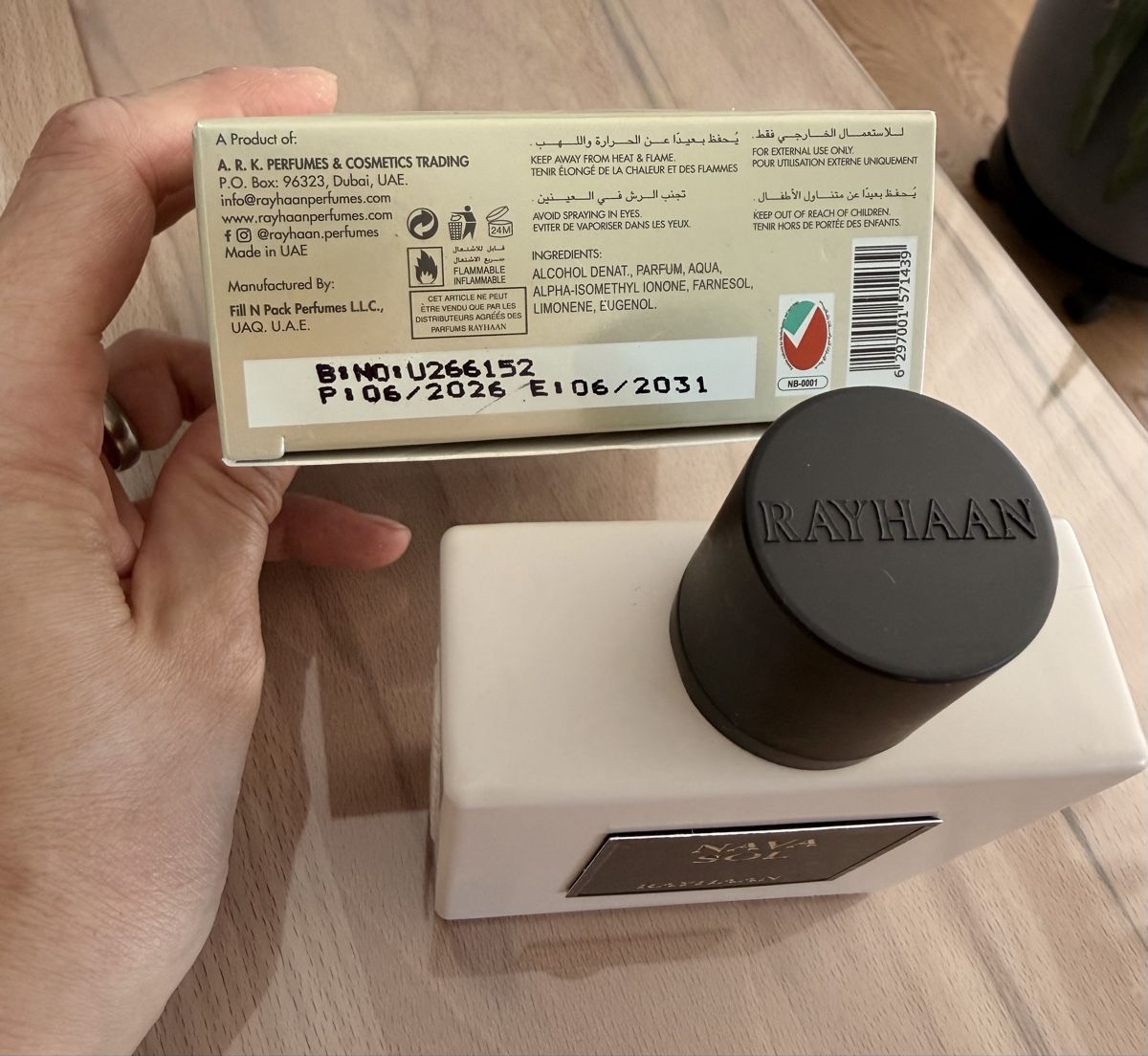 Parfum & Eau de Toilette: Nava Sol Rayhaan – Neu (gemäss Beschreibung) aus Itingen von Julietta_79 1