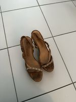 Cork Block Heels Sandals, Summer Sparkle Strappy Shoes