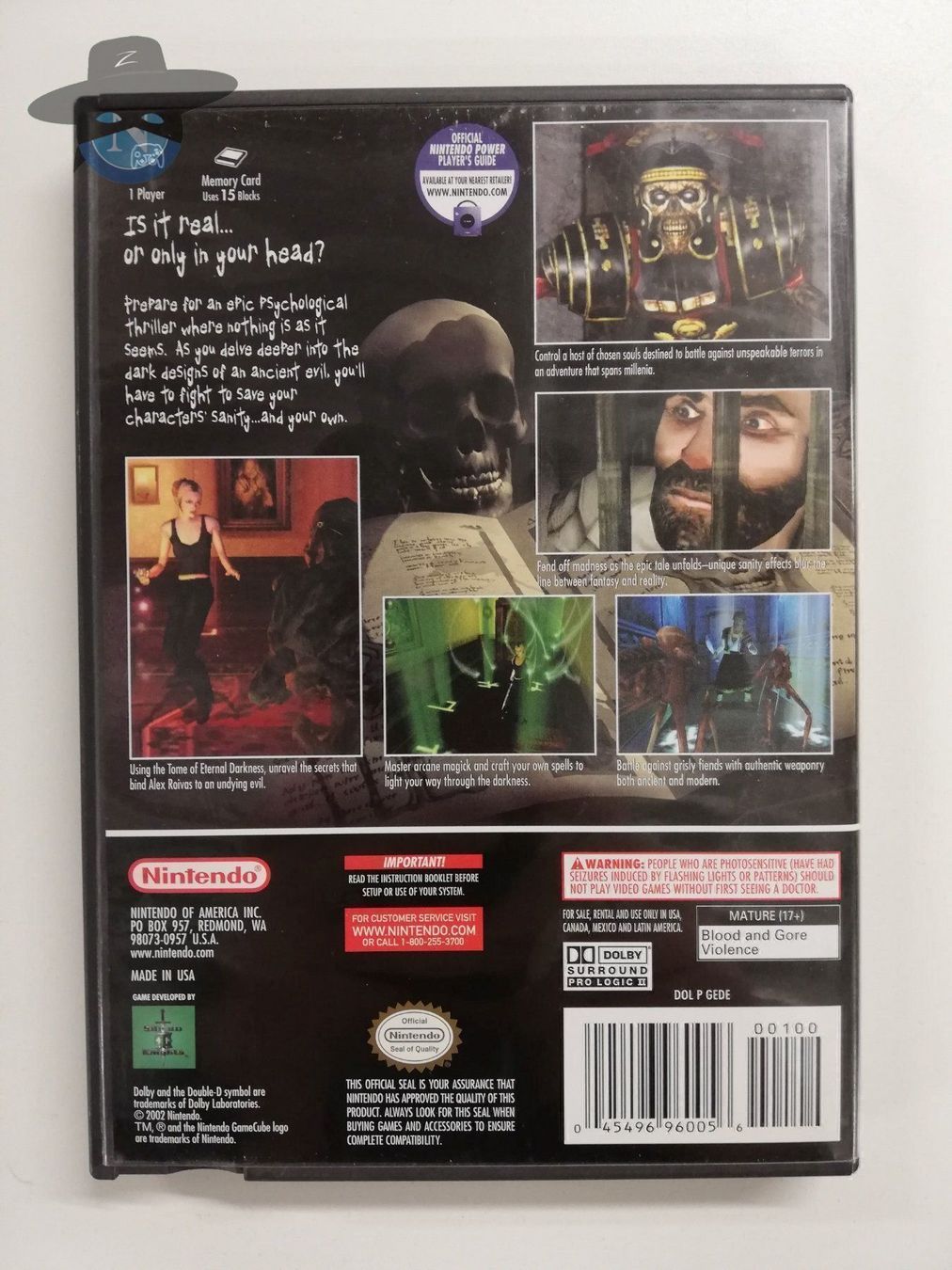 Nintendo Giochi: Eternal Darkness        / USA / Gamecube – Usato da St. Gallen venduto da zorro_dc 1