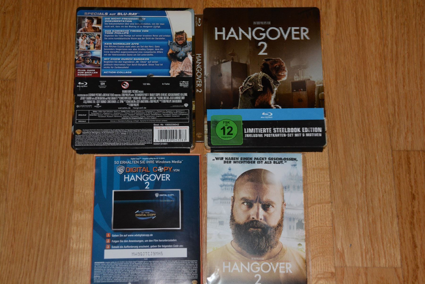 Tutti i DVDs: Top: Blu Ray - Hangover 2 Steelbook!!! – Nuovo (secondo la descrizione) da Biel/Bienne venduto da Secondhand_Shop 2