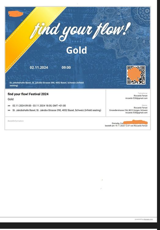 Find your Flow Ticket Gold + Übersetzung DE (Neu und originalverpackt ...
