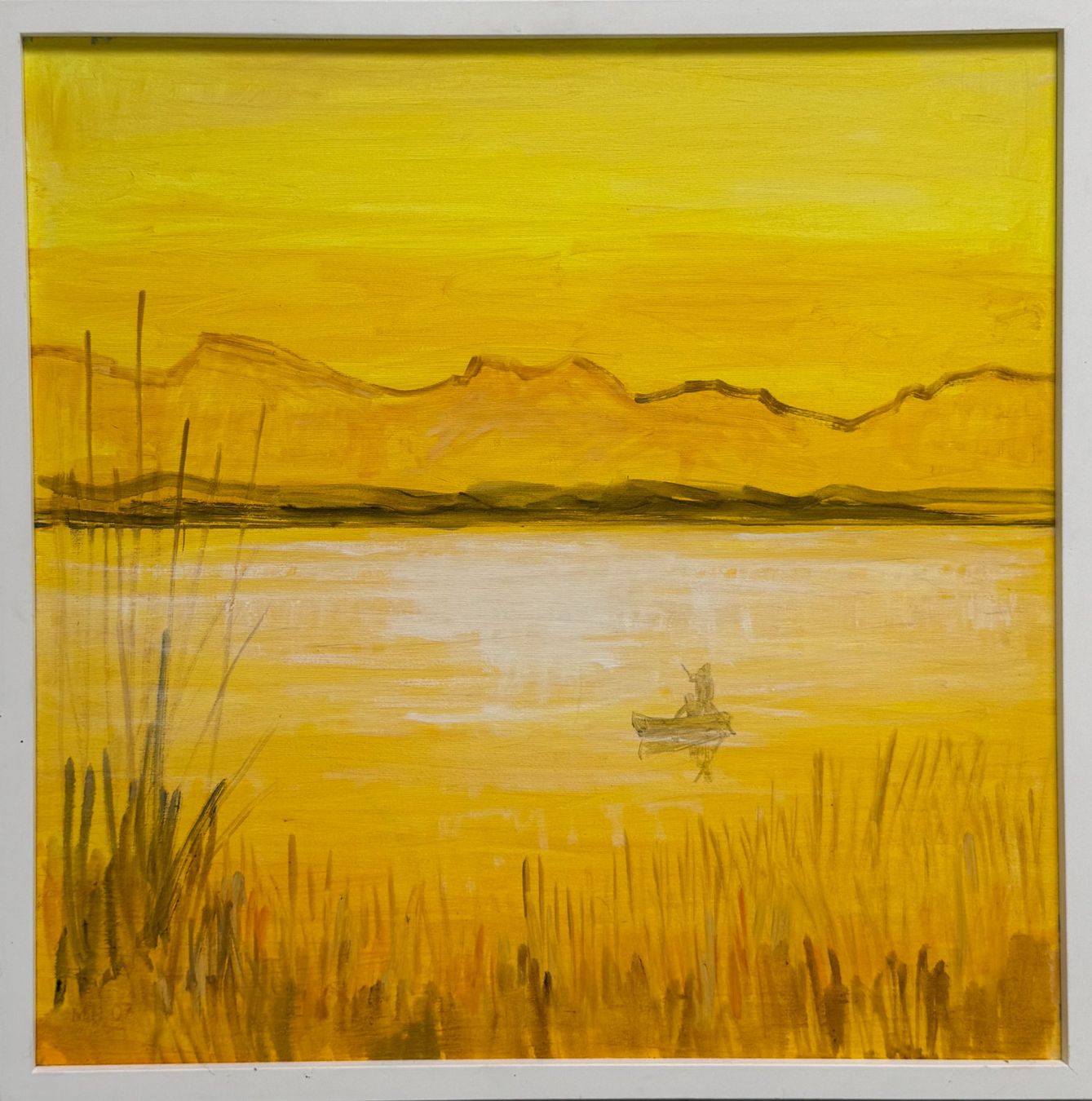 Dipinti: Martin Herzig - Ölbild goldene Abendstimmung – Usato da Oensingen venduto da Faebu_00