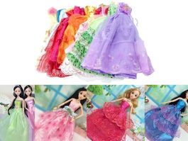 5 BARBIE PUPPEN PARTY KLEIDER - BARBIE DRESSES