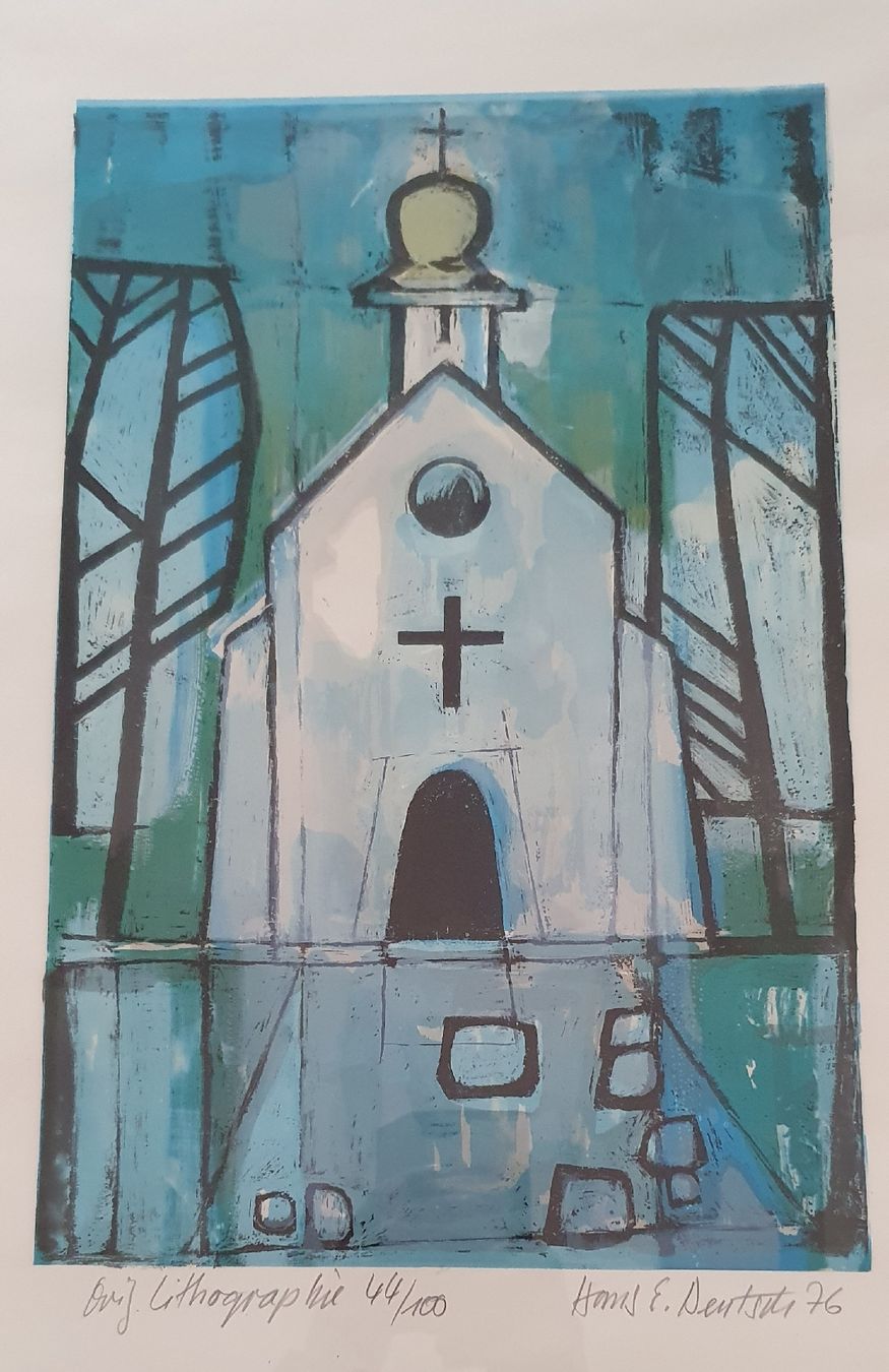 Grafiken & Lithographien: Bild - Original Lithographie Hans E. Deutsch – Gebraucht aus Kreuzlingen von Rschweiz1 4
