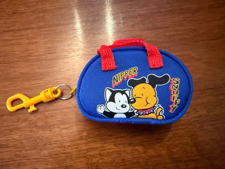 Nipper Snuffy Tasche Anhänger blau gebraucht 1997