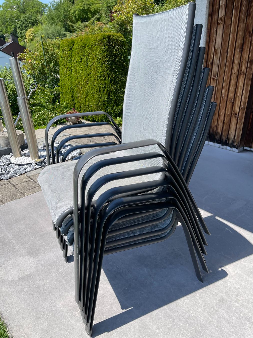 Chaises hautes: 6 Gartenstühle Hochlehner – D'occasion à Volketswil par hug_pg7v 1