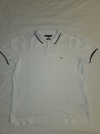 Tommy Hilfiger Polo Shirt Grösse M - weiss