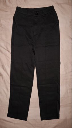 Pantalon noir habillé coupe droite – taille haute