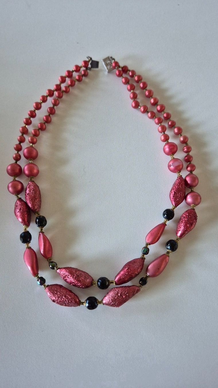 Colliers: Vintage Collier 2-reihig, 1950-1960 – D'occasion à Illnau par Bab58blau