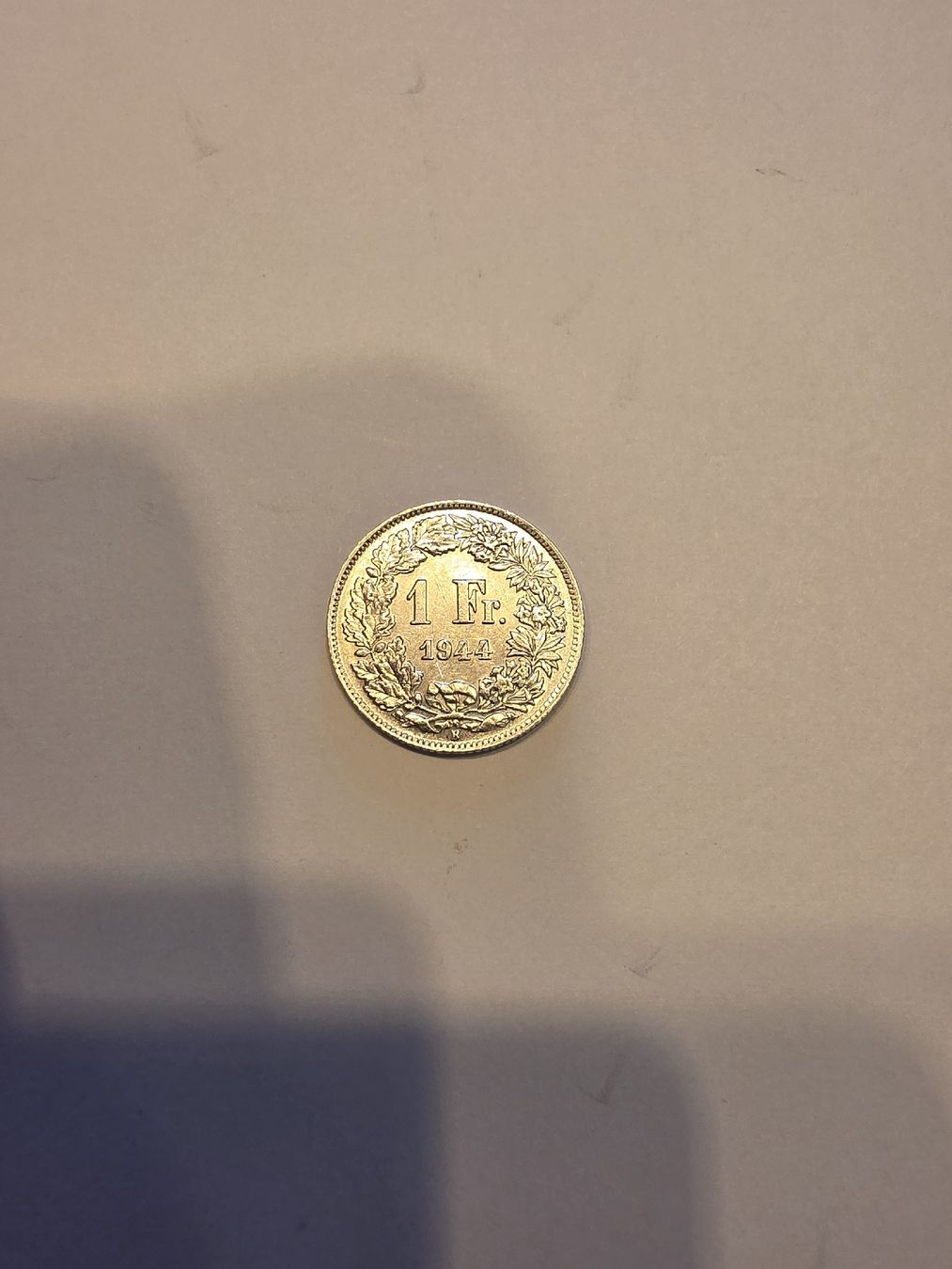 Alle Münzen: piece argent 1CHF 1944 – Gebraucht aus Fribourg von yan_z5fr