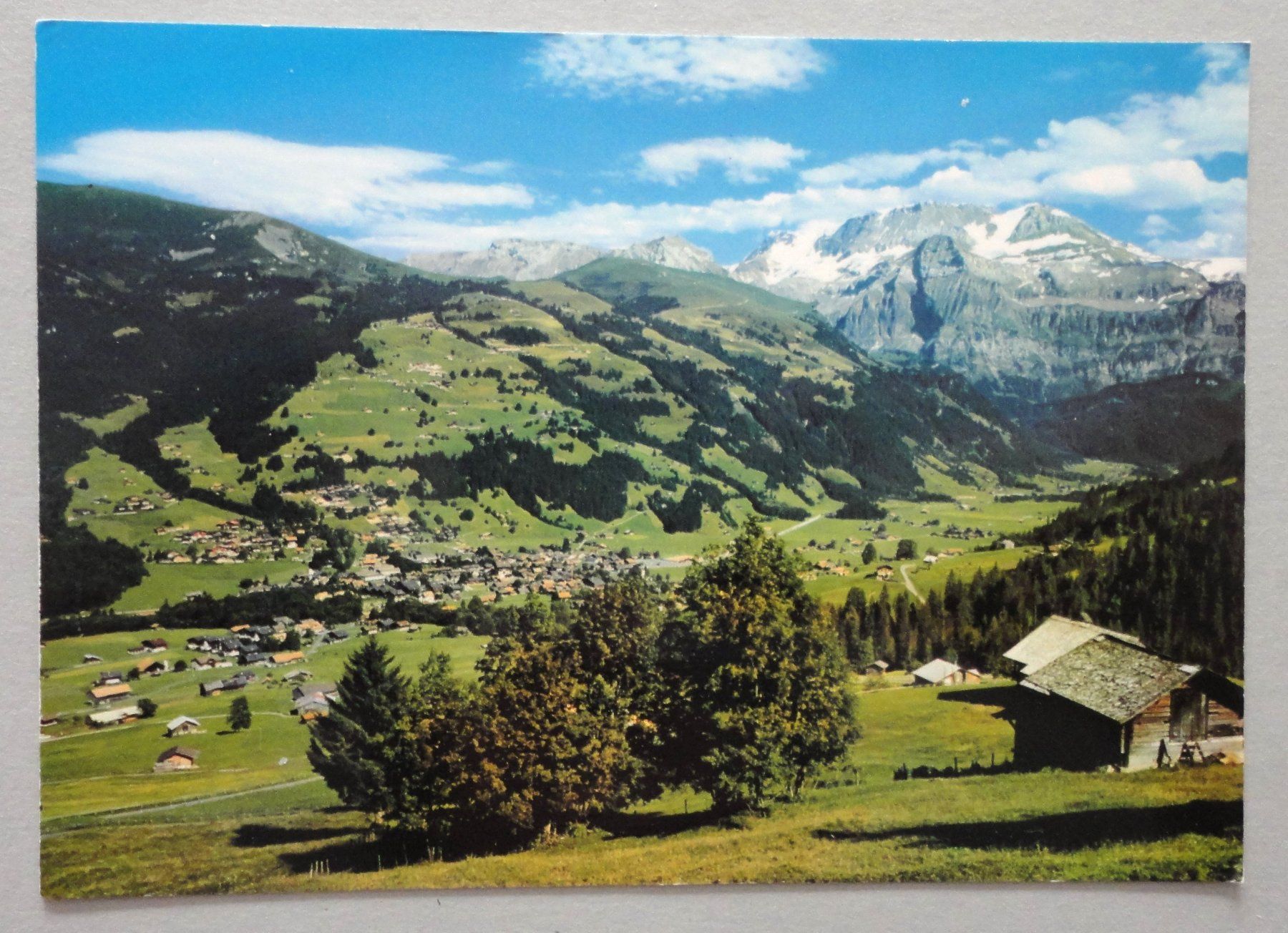 Cartoline postali: Lenk, B.O., Dorf mit Wildstrubel – Usato da Fétigny venduto da Billy2miny