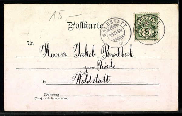 Cartoline postali: Litho Ond e nigelnagelneues Hüsli..., S – Usato da Berlin venduto da bartko-reher 1