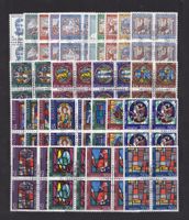 1966 -1971  Pro Patria  Viererblock Sätze ERSTTAG gestempelt