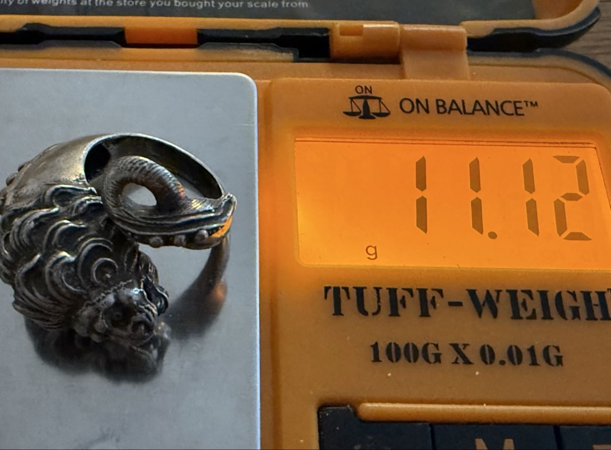 Ringe: Löwenkopf Ring aus Silber Fingerring – Gebraucht aus Goldach von Messerguru 5