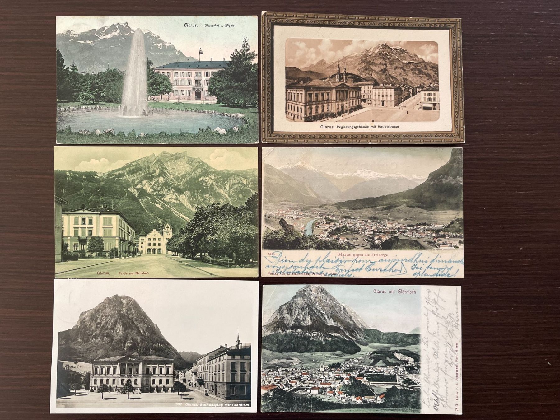 Cartoline postali: GLARUS Lot von 23 Ansichtskarten aus Glarus – Usato da Wald ZH venduto da TLILEF 1