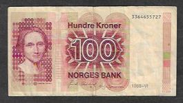 Norway  100  Kroner   1988  Gebraucht