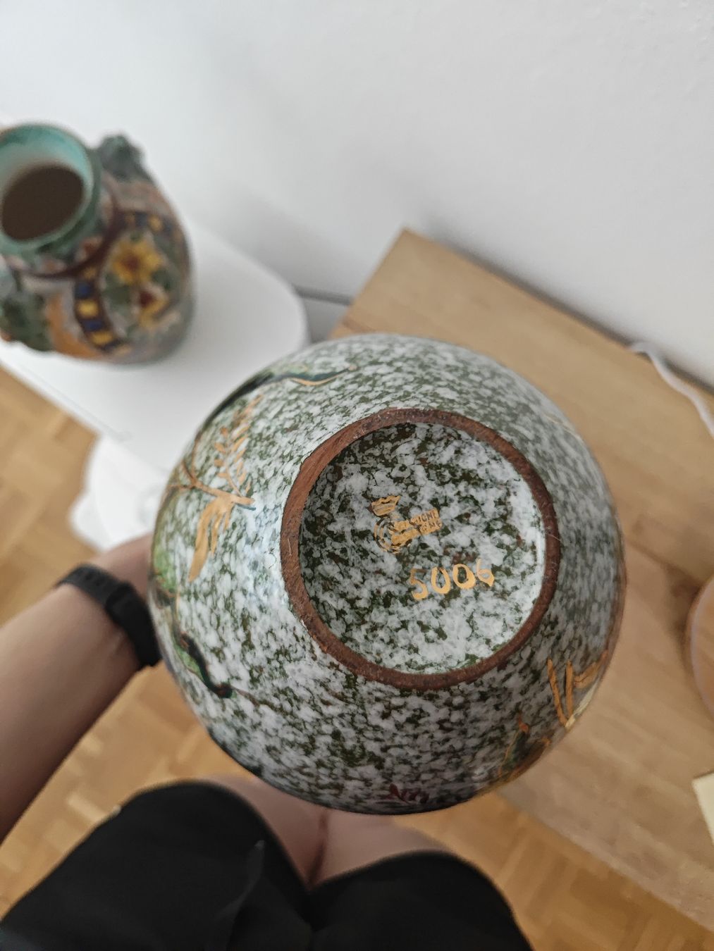 Vasi & Recipienti: goldverzierte Vase – Usato da Zürich venduto da pamiciri 3