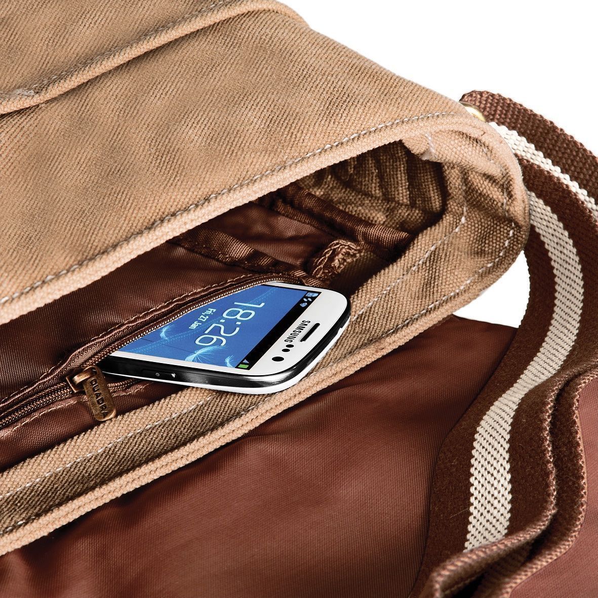 Borse: Vintage Canvas Messenger – Nuovo e nell'imballaggio originale da Neuhausen am Rheinfall venduto da eyeplays 2